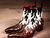  The HELLFIRE Boot in Bronze, White and Black Mix  