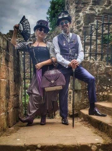 Mr & Mrs Ede in a purple kinda mood!