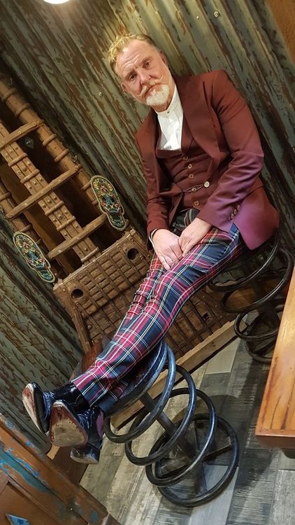 Mr Coley about to spring into action at the Hope and Anchor