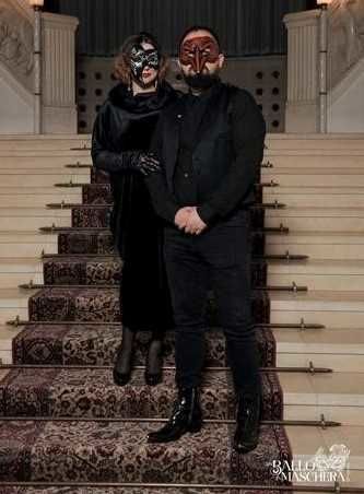 Ivi Rexhepi at the Grand Masked Ball, Tirana Albania