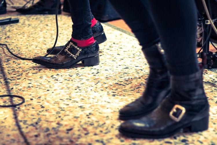 The Carnabell's on stage in their JWs from our Leeds event in October 2015