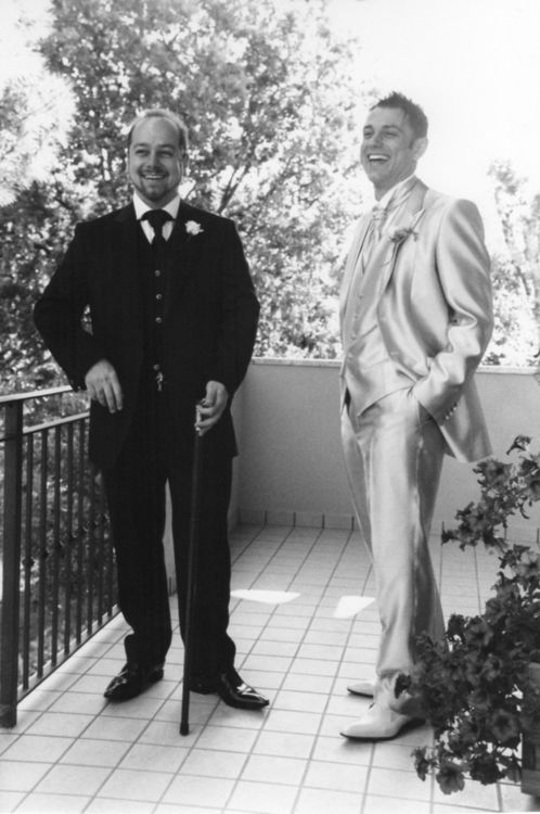 Franz & Andrea Carpineti, two Italian Gentlemen wearing custom Jeffery-West Shoes 