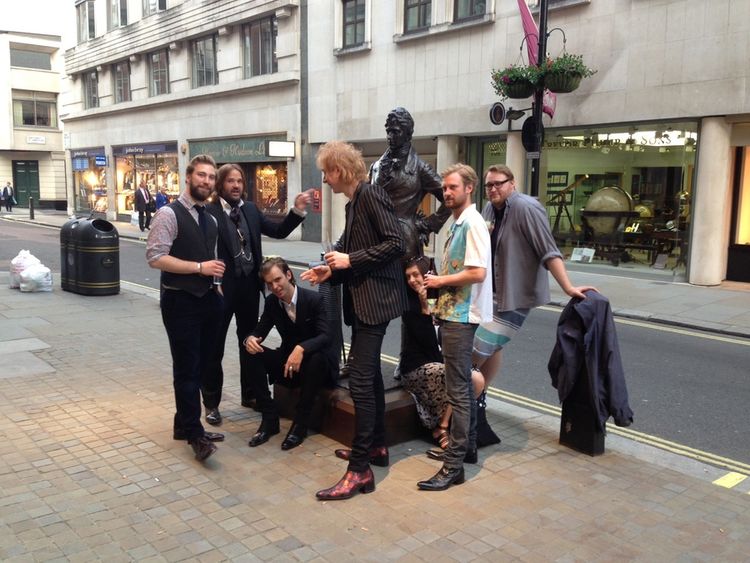 Jeffery-West Boys Past and Present celebrating 15 years of J-W in Piccadilly Arcade. Long may it con