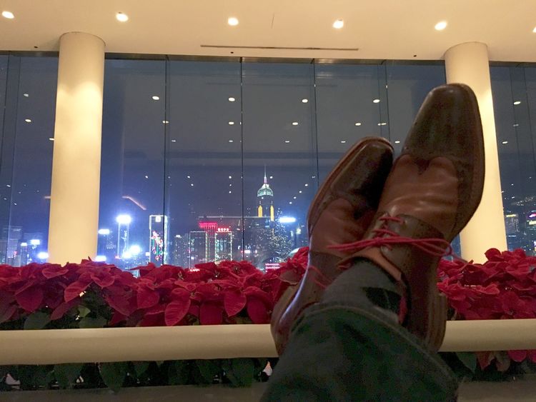 Jason Warren's fantastic shot of his JWs against the skyline of Hong Kong City!