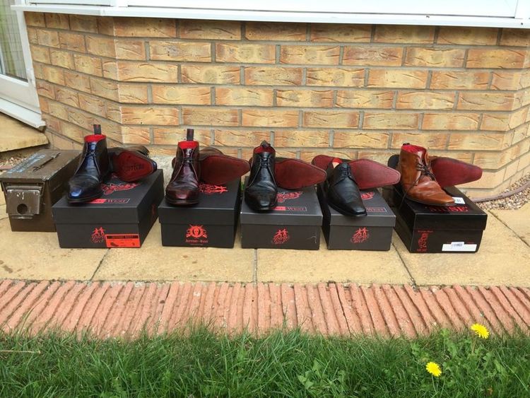  Marcus Stacey-Bradbury, showing off his perfectly kept collection , what is in the ammo box though 