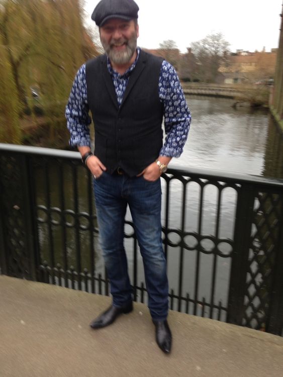 Mark Massingham wearing his new Rochester's after a superb lunch with friends