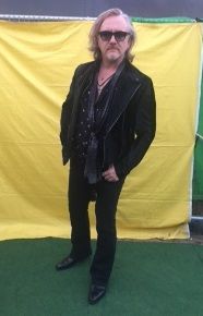 Backstage antics at Steelhouse Festival Luke Morley of Thunder in his O'Toole Omny Boots!