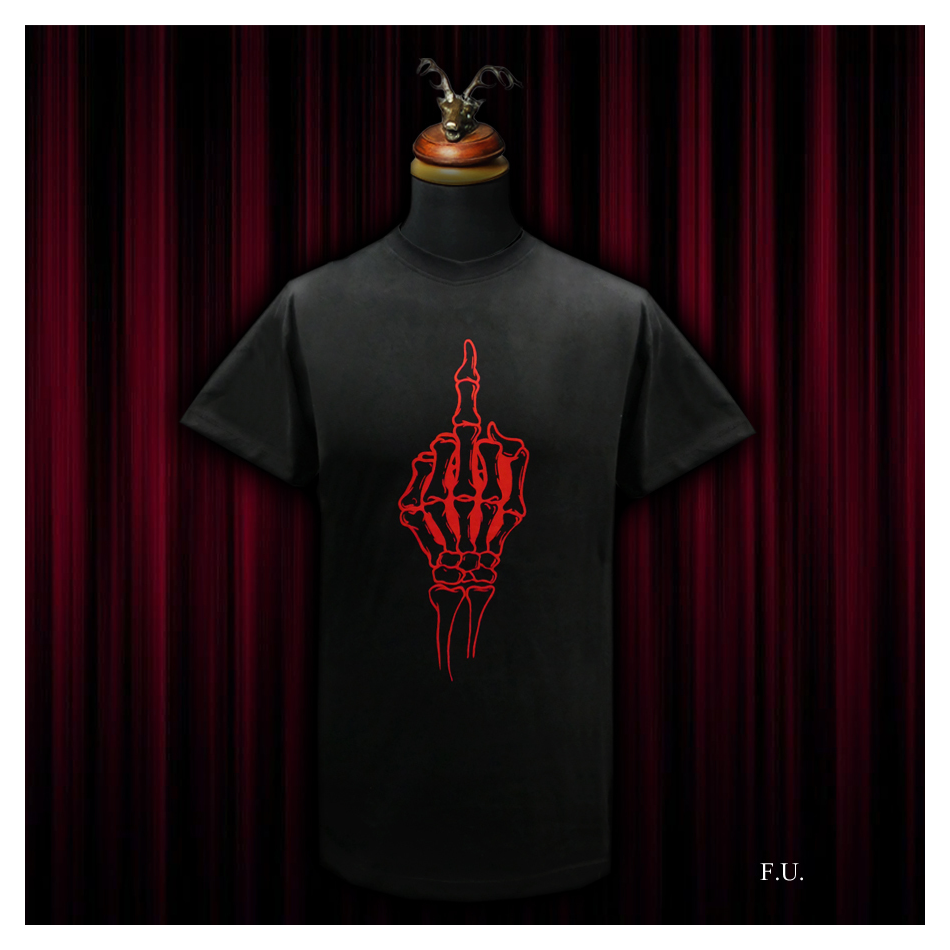 'F.U.' Black 100% Cotton T-shirt