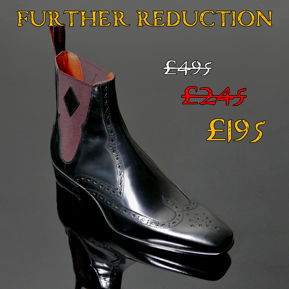 Anderson 'Glam' Wing tip Chelsea boot