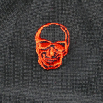 Black with Red skull