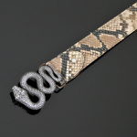 Decadent belt - 'Basilisk' Natural Diamante Snake