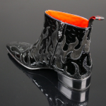 Dilettante 'Hellfire' Flame Zip Boot