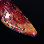 Dilettante 'Hellfire' Flame Zip Boot