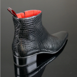 Dilettante 'Smaug' Reptile print zip boot