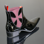 Rochester 'Dragon' Black patent Chelsea boot