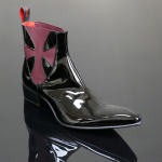 Rochester 'Dragon' Black patent Chelsea boot