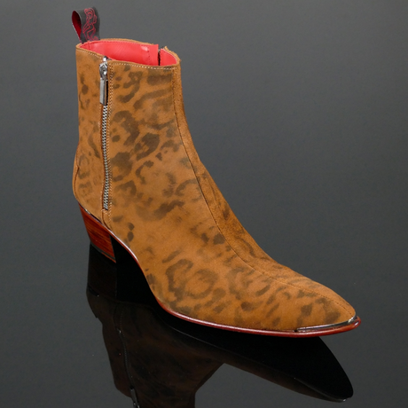 Sylvian J984 - 'HANSEN' Printed Leopard Zip Boot